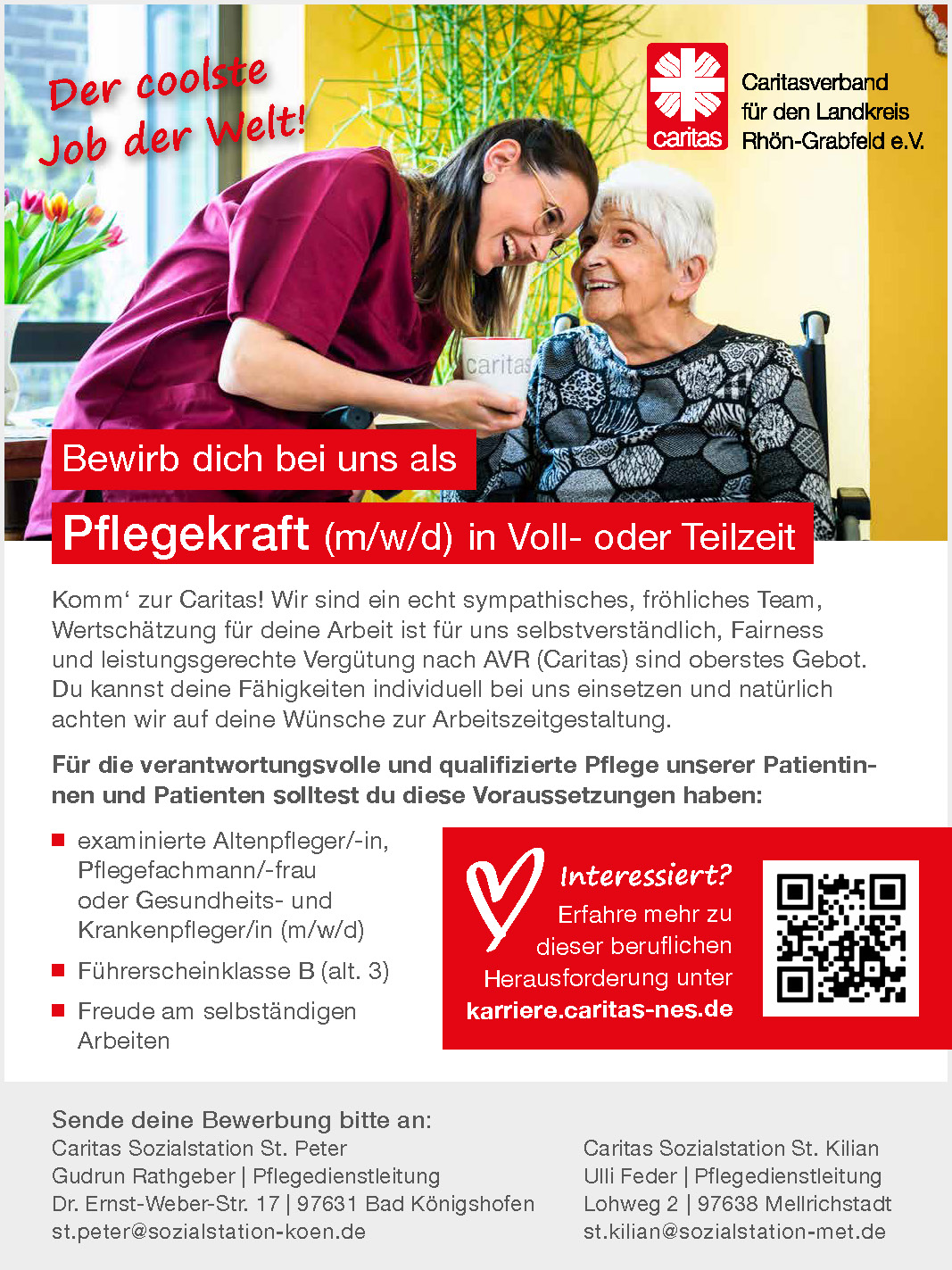 Pflegekraft neu MET und KÖN